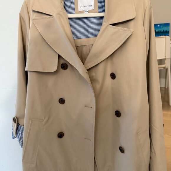 Weatherproof Womens Belted Midi Trench Coat - Picture 2 of 3